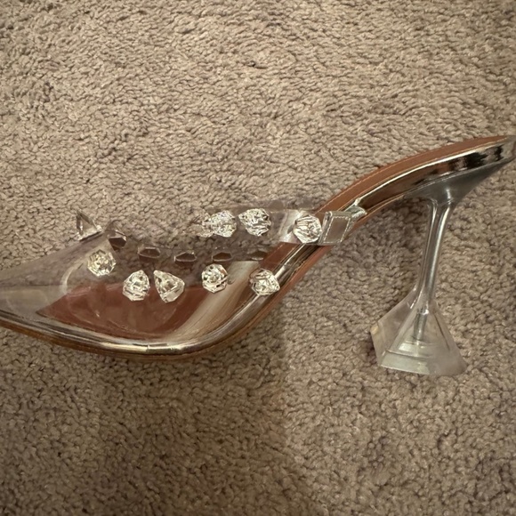 Amina Muaddi crystal heels like new size 35 - Picture 2 of 8